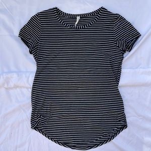 Lululemon T-shirt, size 2, stretchy, soft, and super comfortable.